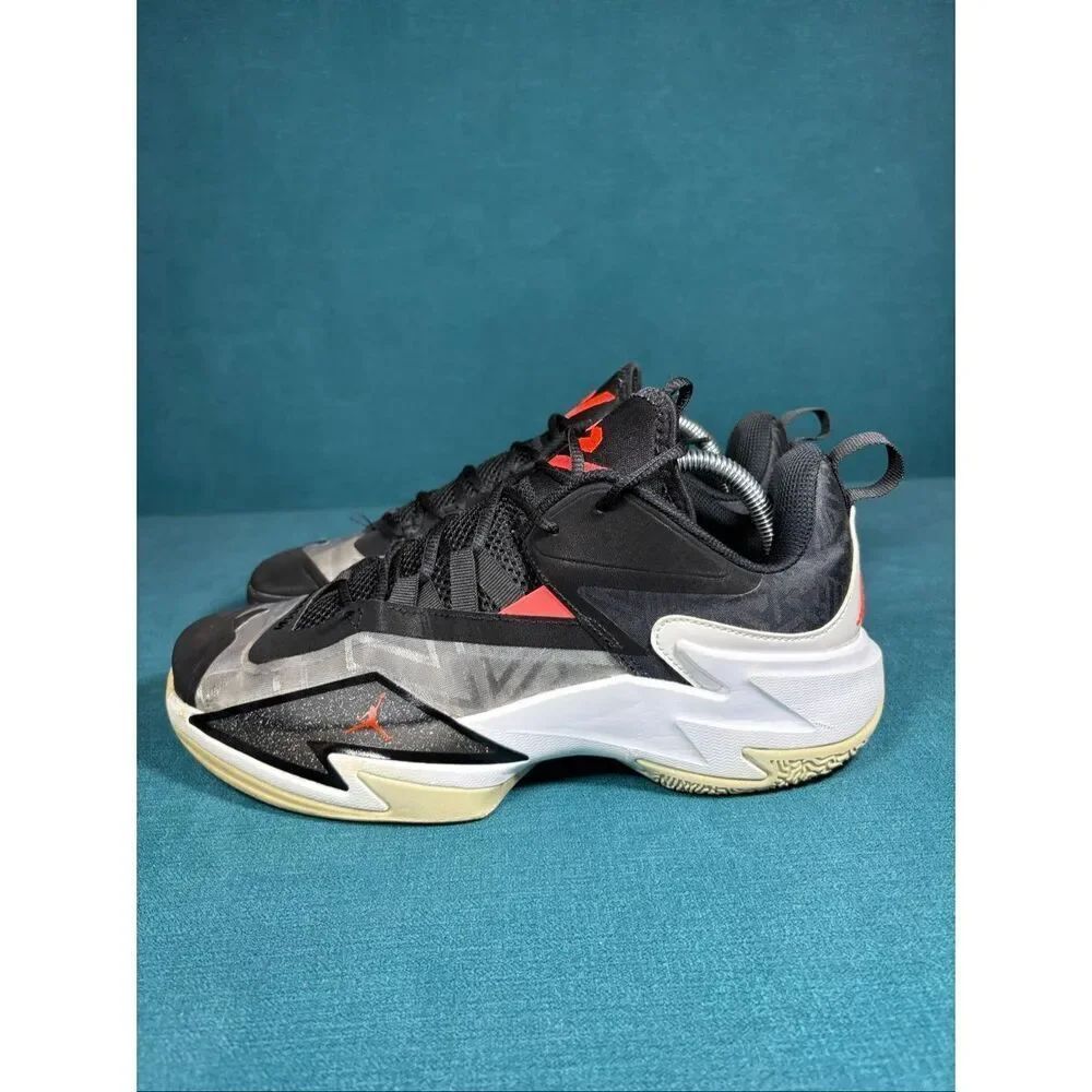 Jordan Why Not Zer0.4 PF Black Bright Crimson Basketball Shoes Men’s Size 9 DC77